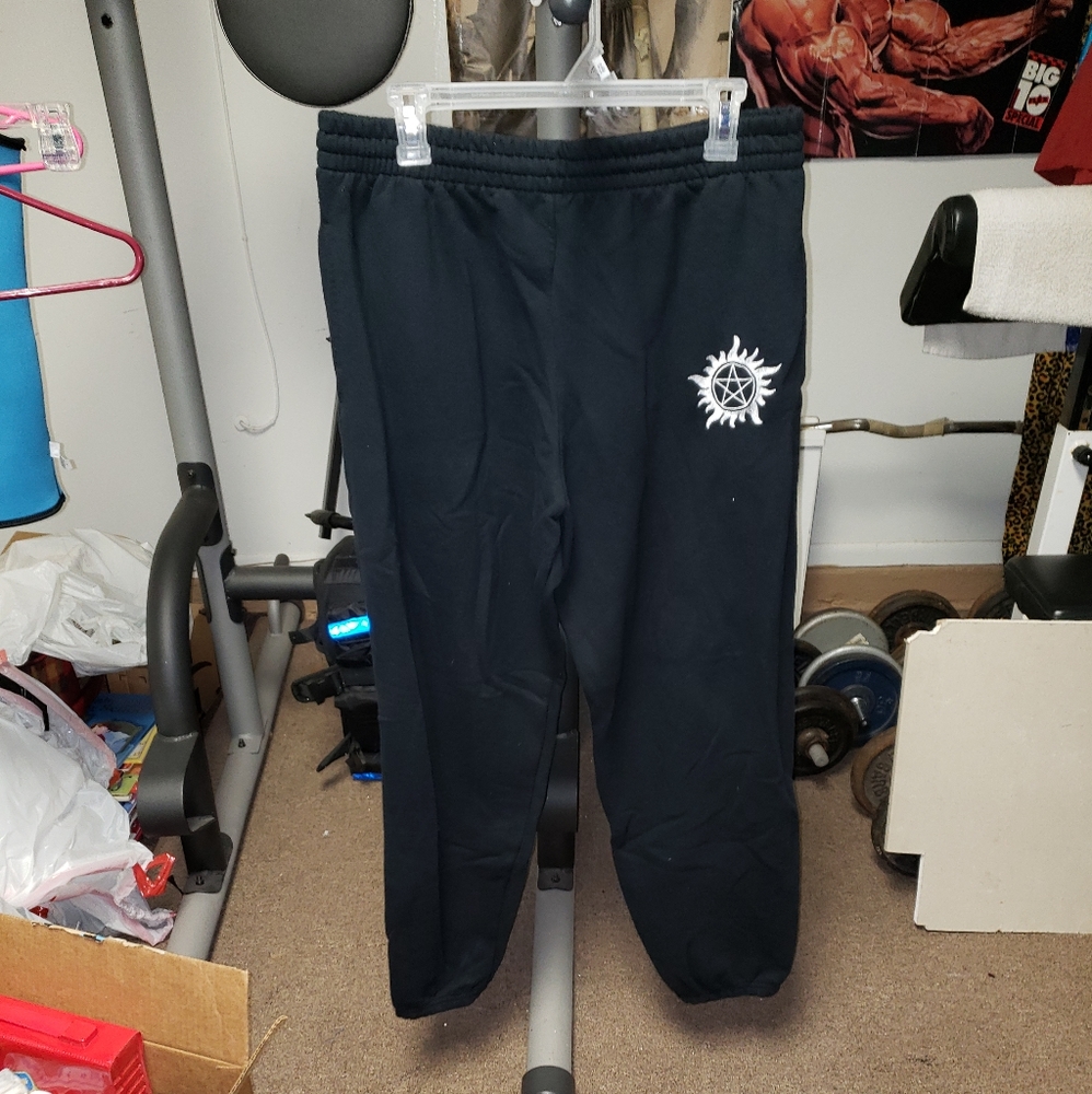 Supernatural hand embroidered mens sz lg sweats